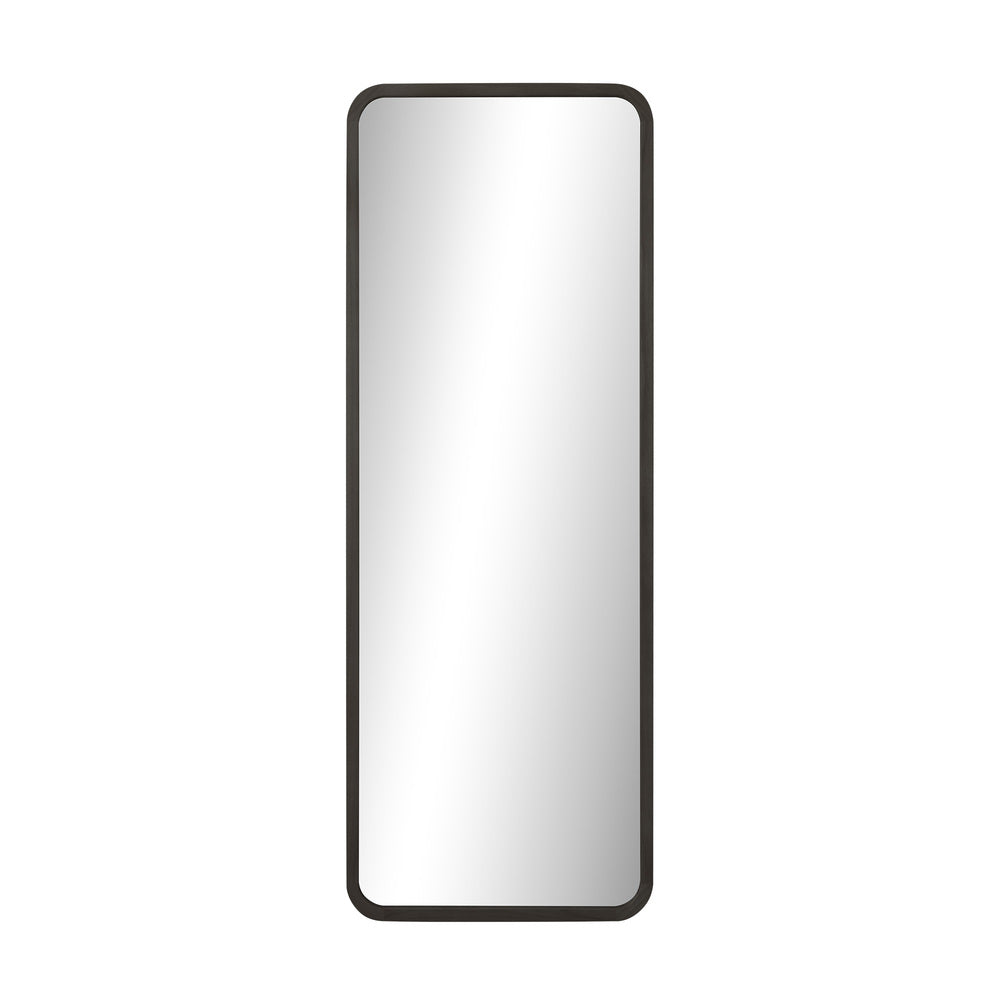 Oikiture Wooden Full Length Mirror 166x60cm Rectangle Floor Mirrors Black-Full Length Mirror-PEROZ Accessories