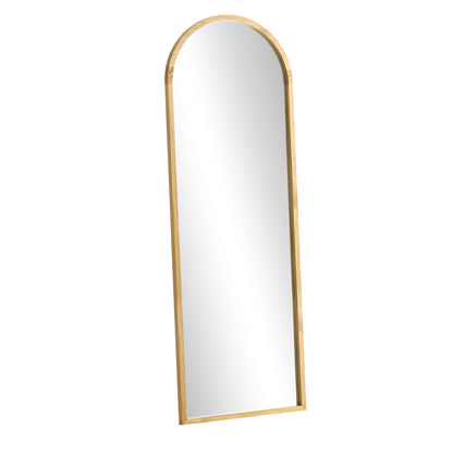 Oikiture Wooden Full Length Mirror 180x70cm Arched Floor Mirrors-Full Length Mirror-PEROZ Accessories