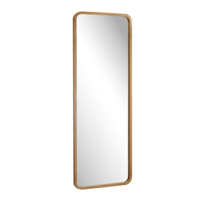 Oikiture Wooden Full Length Mirror 180x70cm Rectangle Floor Mirrors-Full Length Mirror-PEROZ Accessories