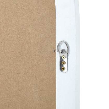 Oikiture Wooden Window Mirror Arched Wall Mirrors 130x70cm White-Window Mirror-PEROZ Accessories