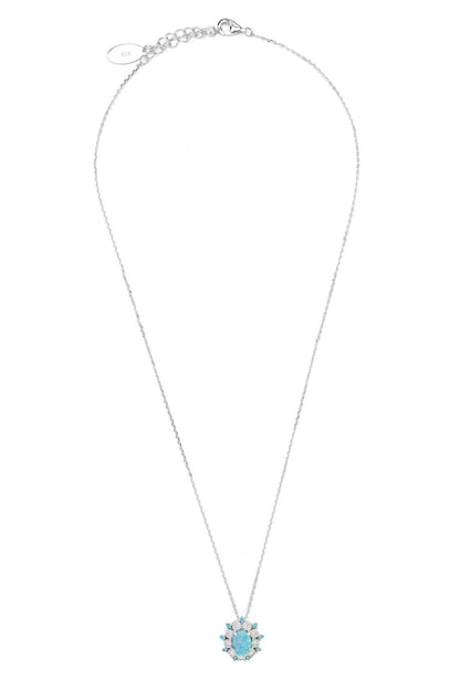 OPAL GLOW BARANGAROO BLUE CREATED OPAL PENDANT-PEROZ Accessories