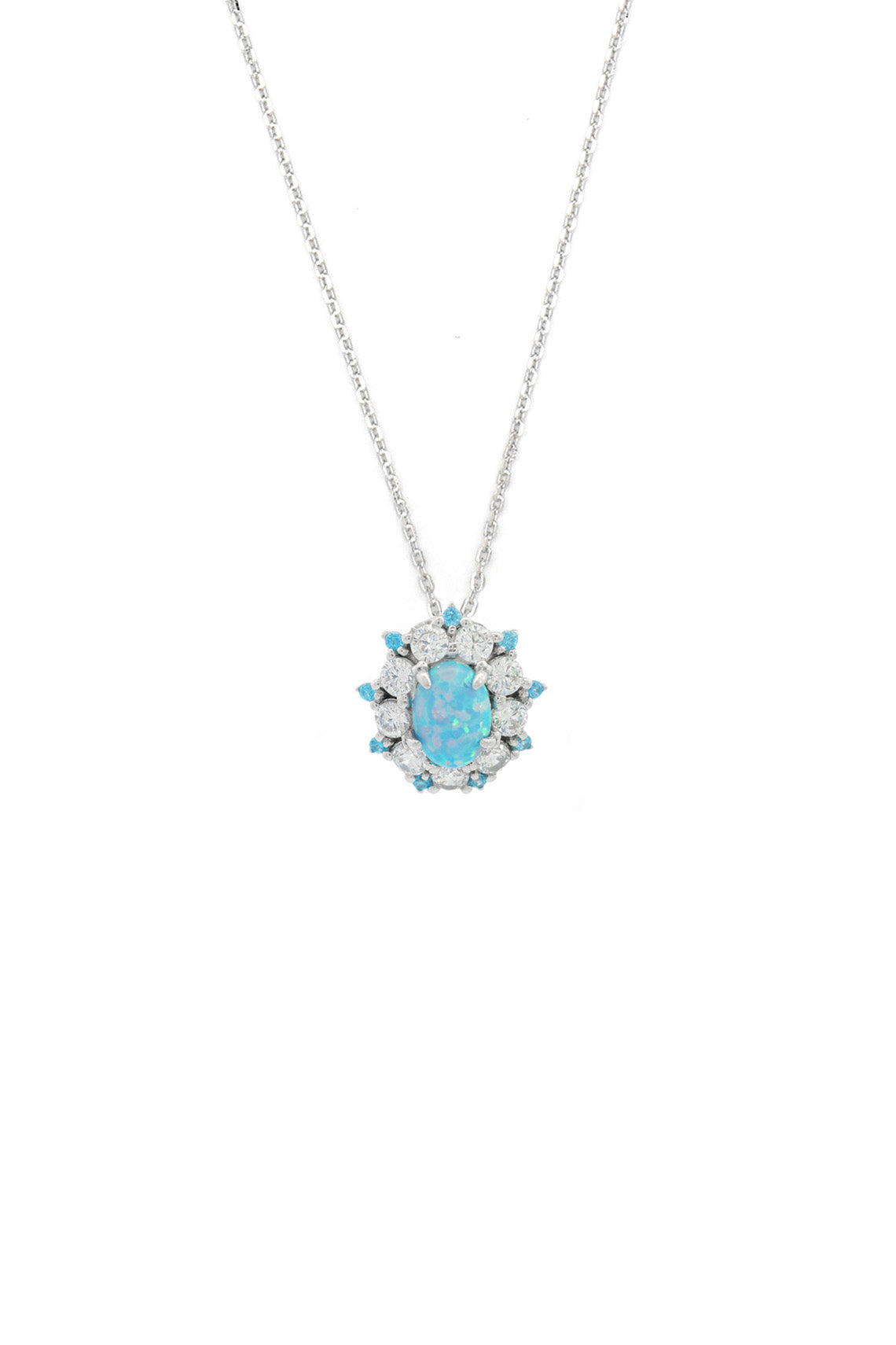 OPAL GLOW BARANGAROO BLUE CREATED OPAL PENDANT-PEROZ Accessories