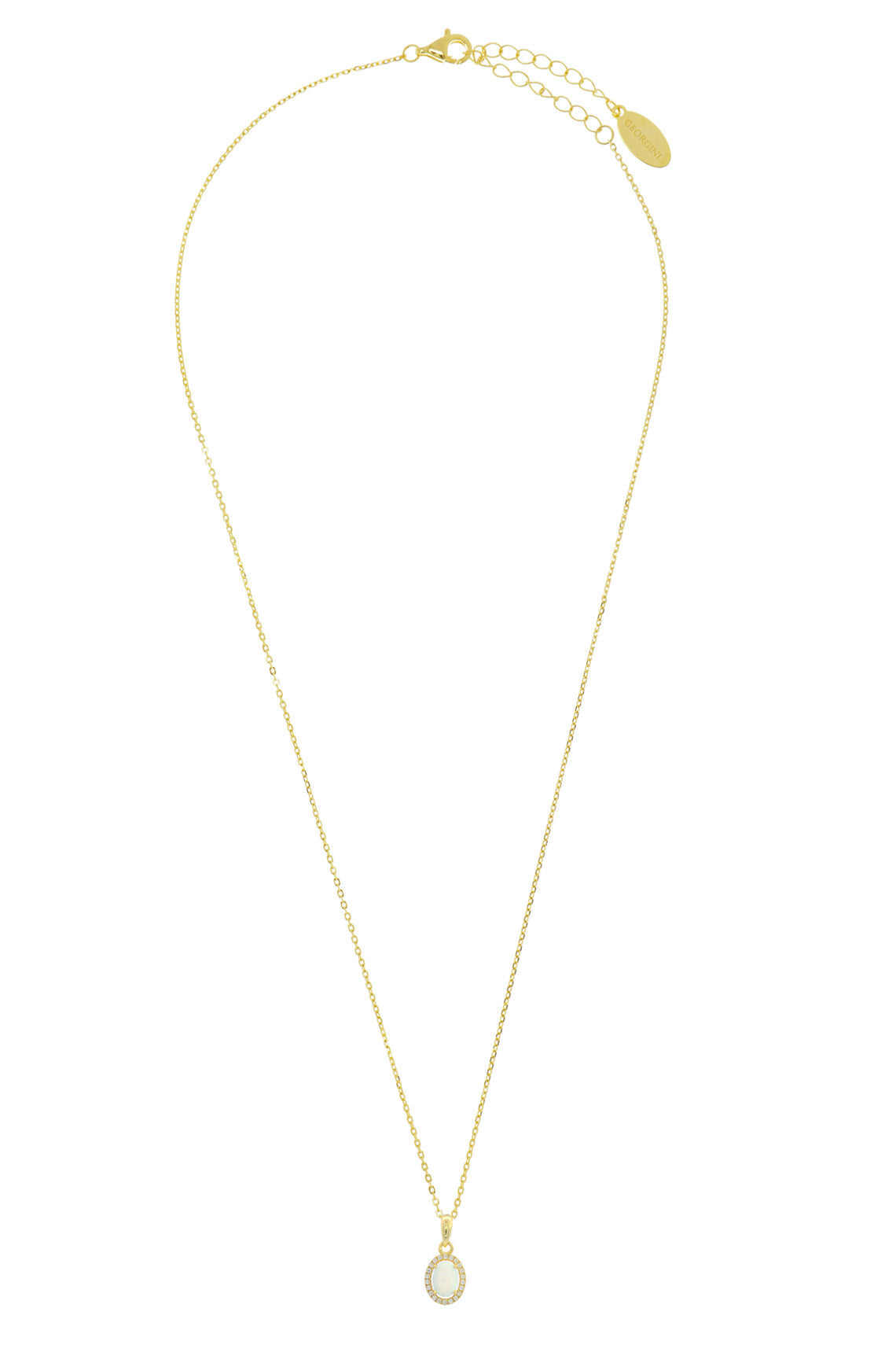 OPAL GLOW BLACKWATTLE WHITE CREATED OPAL PENDANT GOLD-PEROZ Accessories