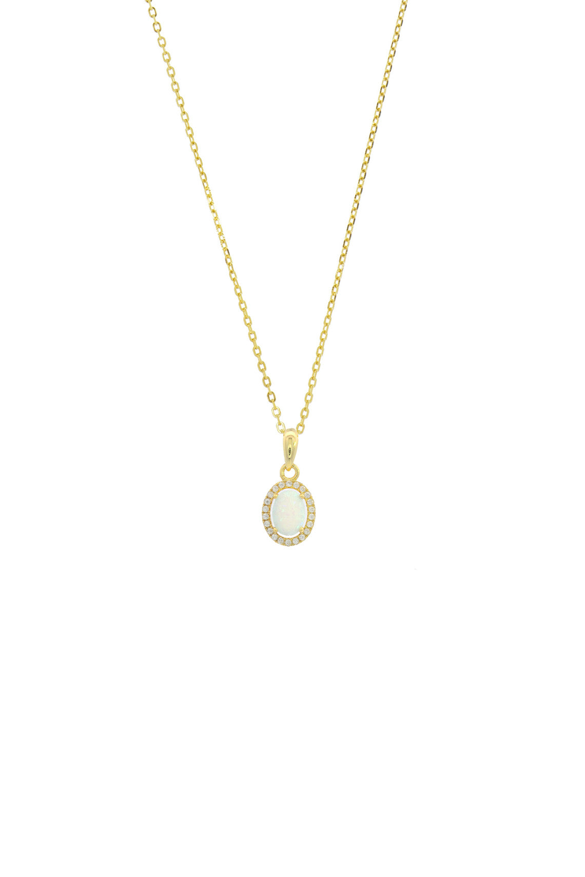 OPAL GLOW BLACKWATTLE WHITE CREATED OPAL PENDANT GOLD-PEROZ Accessories
