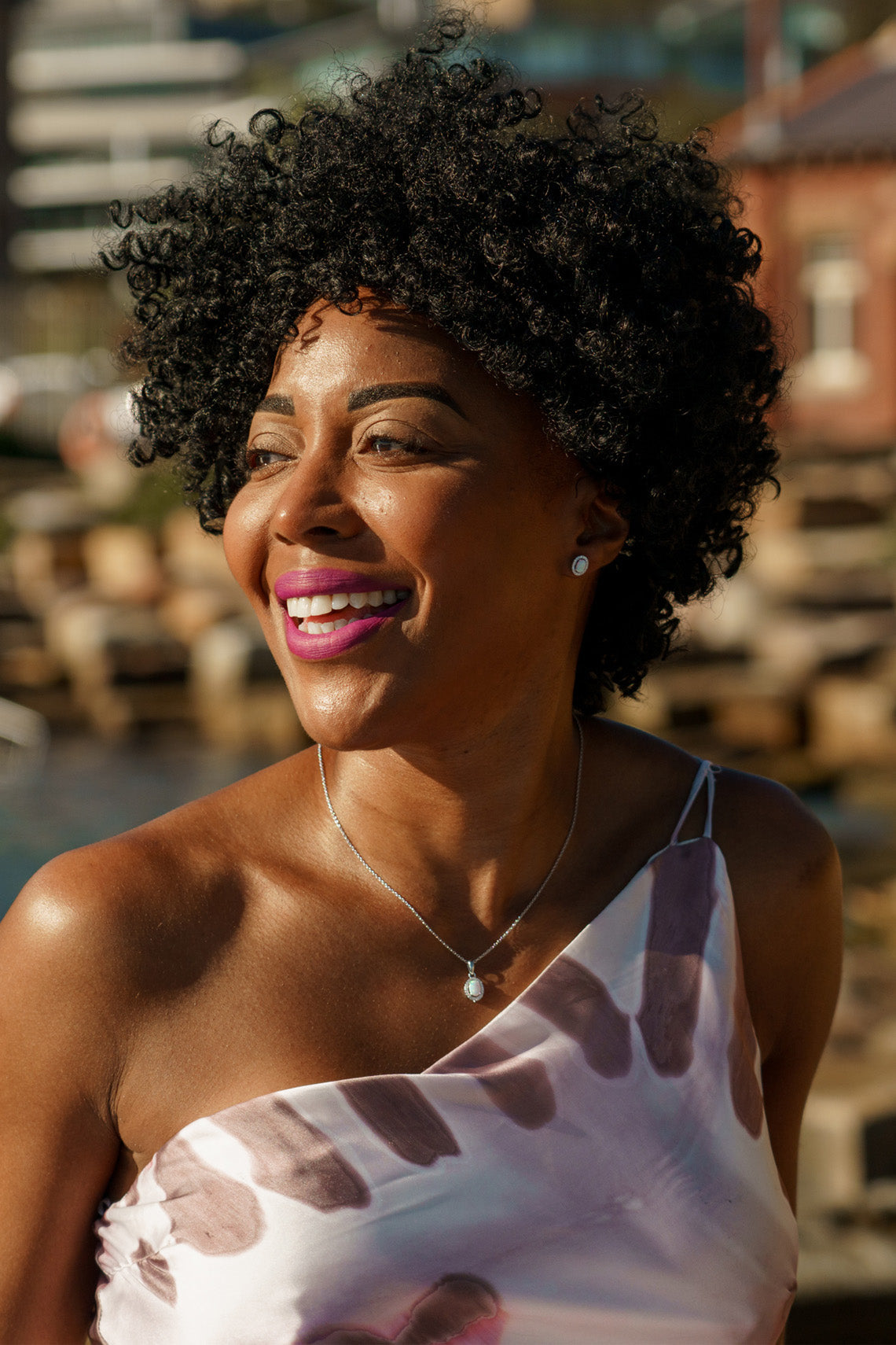 OPAL GLOW BLACKWATTLE WHITE CREATED OPAL PENDANT SILVER-PEROZ Accessories