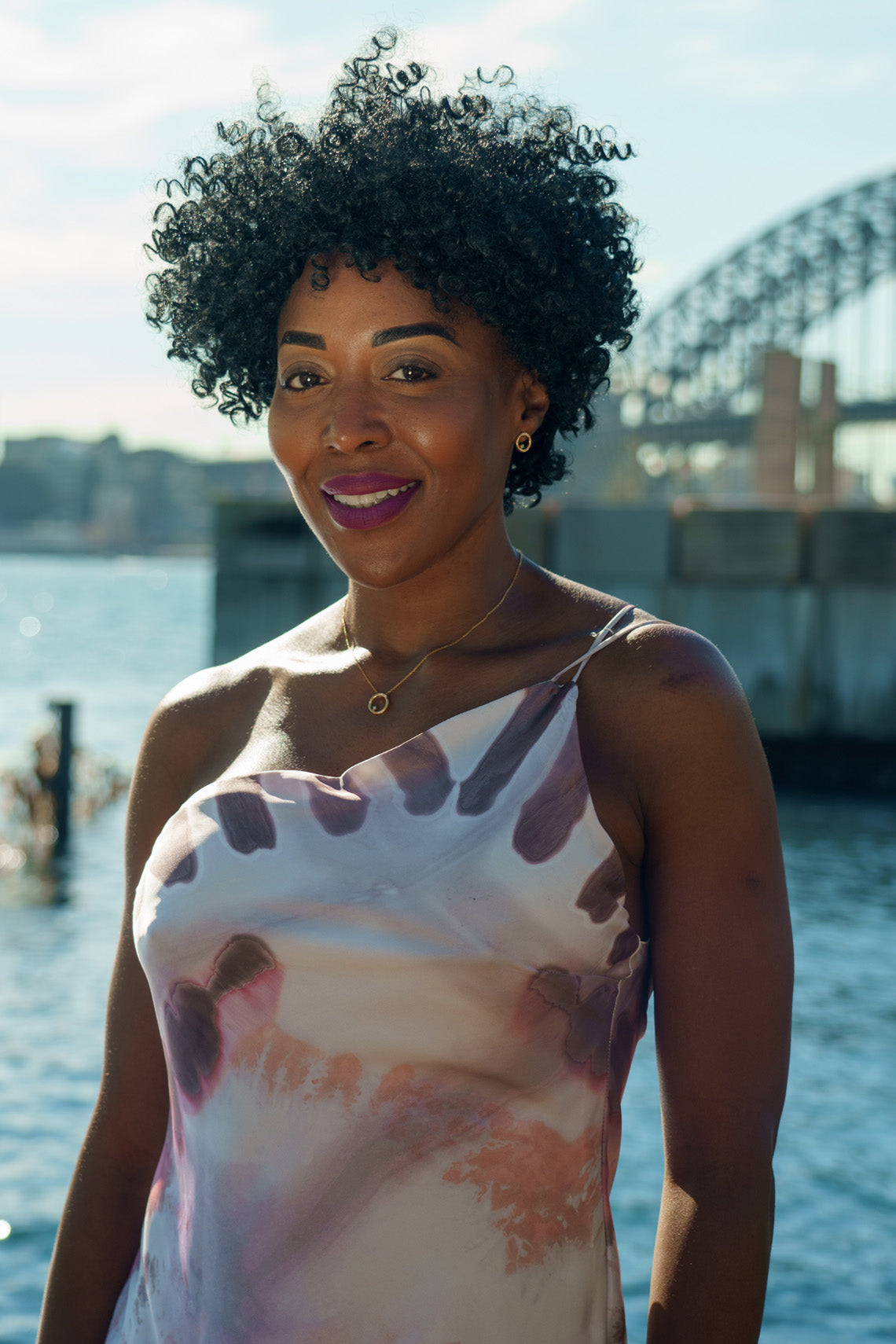 OPAL GLOW BLUE CREATED OPAL CIRCLE EARRINGS GOLD-PEROZ Accessories