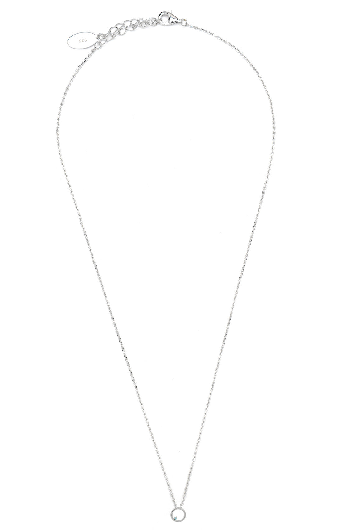 OPAL GLOW BLUE CREATED OPAL CIRCLE PENDANT SILVER-PEROZ Accessories