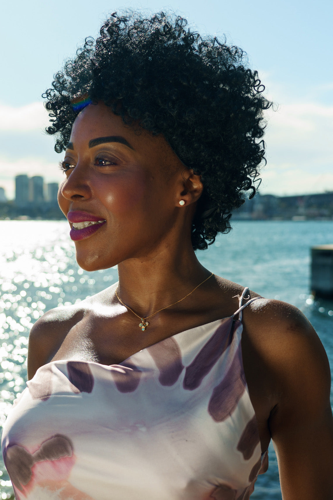 OPAL GLOW BLUE CREATED OPAL KOALA PENDANT GOLD-PEROZ Accessories