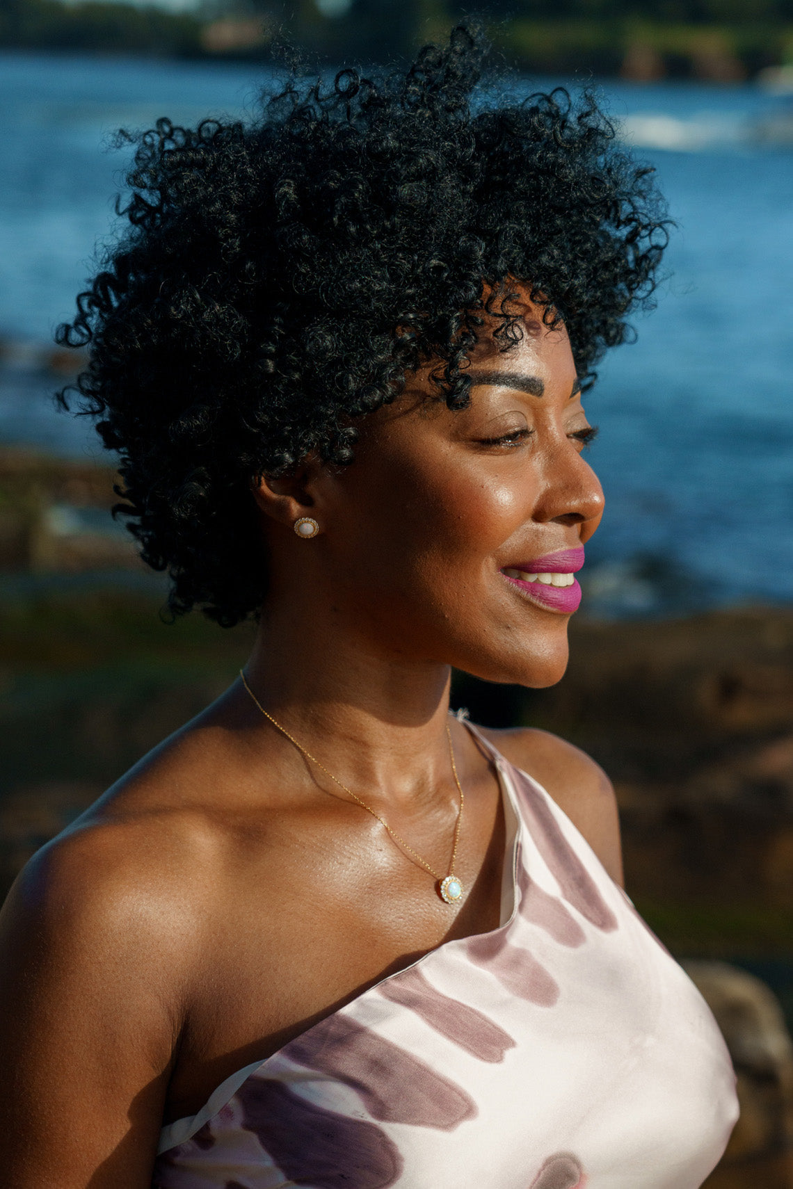 OPAL GLOW MARRINAWI WHITE CREATED OPAL EARRINGS GOLD-PEROZ Accessories