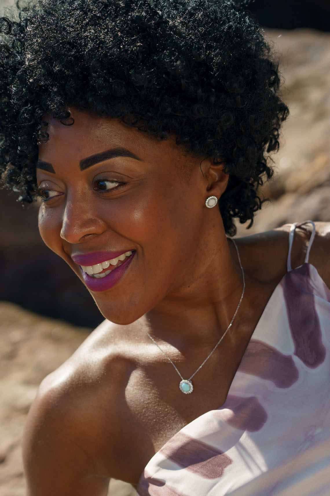 OPAL GLOW MARRINAWI WHITE CREATED OPAL EARRINGS SILVER-PEROZ Accessories