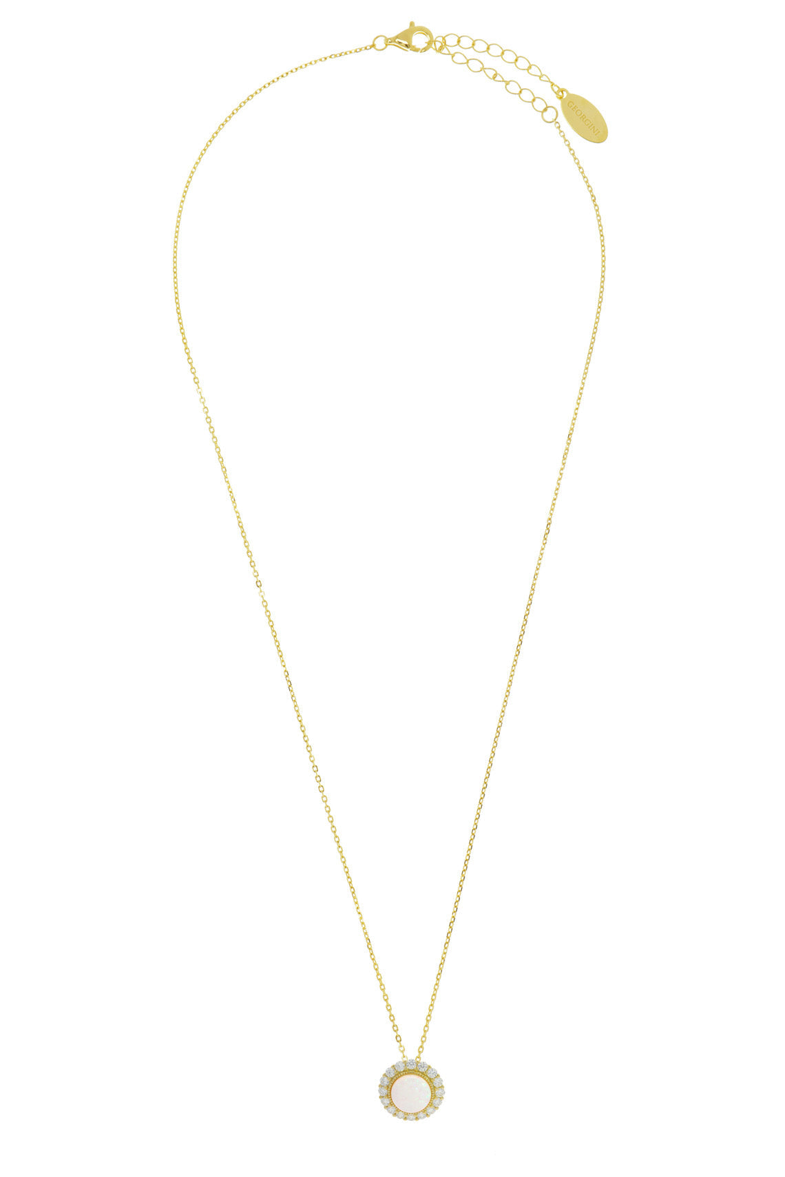 OPAL GLOW MARRINAWI WHITE CREATED OPAL PENDANT GOLD-PEROZ Accessories