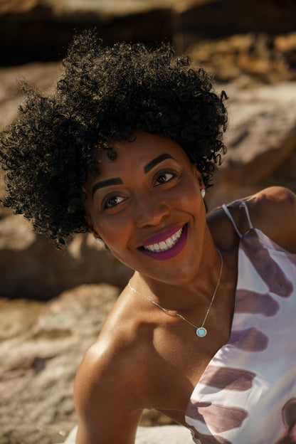 OPAL GLOW MARRINAWI WHITE CREATED OPAL PENDANT SILVER-PEROZ Accessories