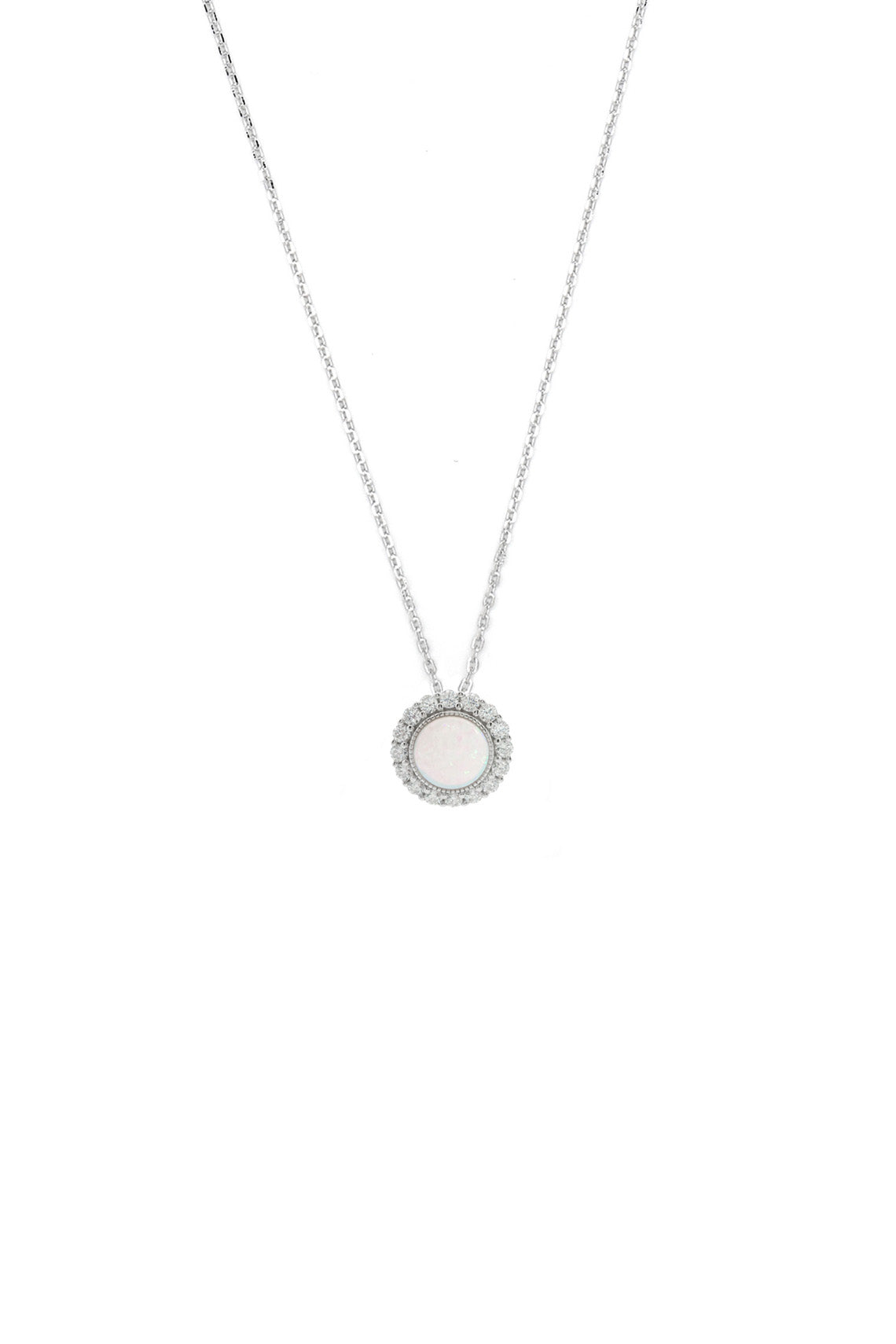 OPAL GLOW MARRINAWI WHITE CREATED OPAL PENDANT SILVER-PEROZ Accessories