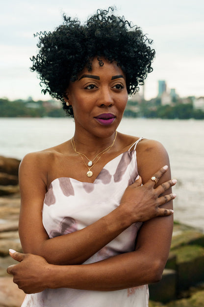 OPAL GLOW ROZELLE WHITE CREATED OPAL EARRINGS GOLD-PEROZ Accessories