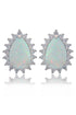OPAL GLOW ROZELLE WHITE CREATED OPAL EARRINGS SILVER-PEROZ Accessories
