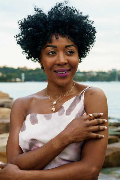 OPAL GLOW ROZELLE WHITE CREATED OPAL RING GOLD-PEROZ Accessories