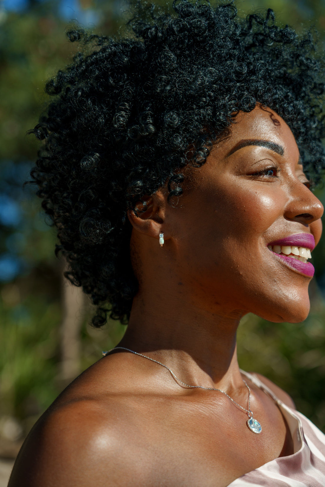 OPAL GLOW WHITE CREATED OPAL HOOP EARRINGS SILVER-PEROZ Accessories