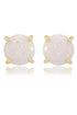 OPAL GLOW WHITE CREATED OPAL STUD EARRINGS GOLD-PEROZ Accessories