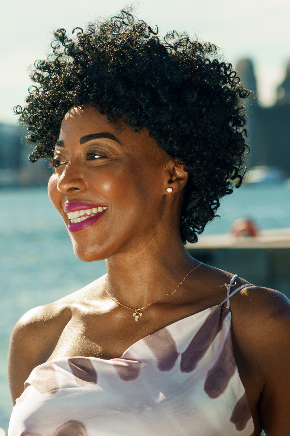 OPAL GLOW WHITE CREATED OPAL STUD EARRINGS GOLD-PEROZ Accessories