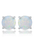 OPAL GLOW WHITE CREATED OPAL STUD EARRINGS SILVER-PEROZ Accessories
