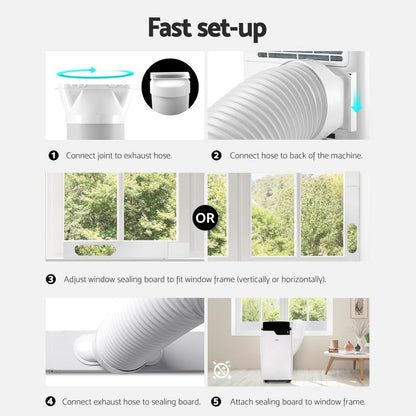 Devanti Portable Air Conditioner Dehumidifier Fan 12000BTU-Appliances > Air Conditioners > Portable Air Conditioners-PEROZ Accessories
