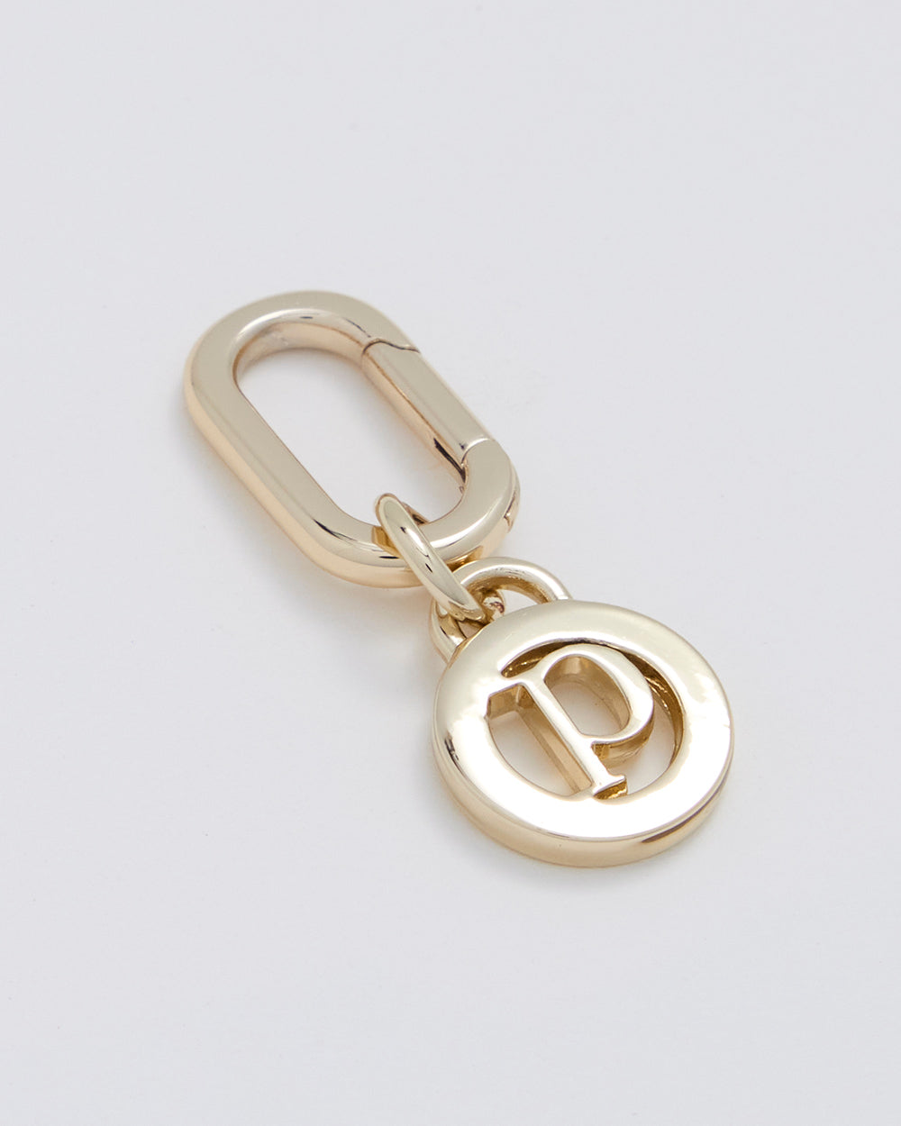 Letter P Charm With Oval Hinge Ring Clip-Accessories-PEROZ Accessories