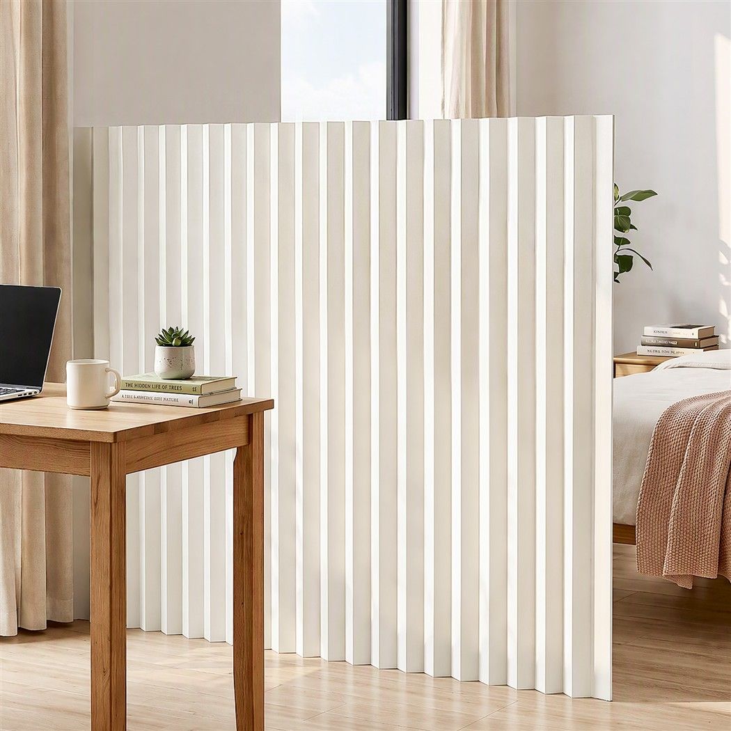 Artiss Paper Room Divider Folding Partition Screen Honeycomb Privacy Screen Freestanding 150cm White-Furniture > Bedroom > Room Dividers-PEROZ Accessories