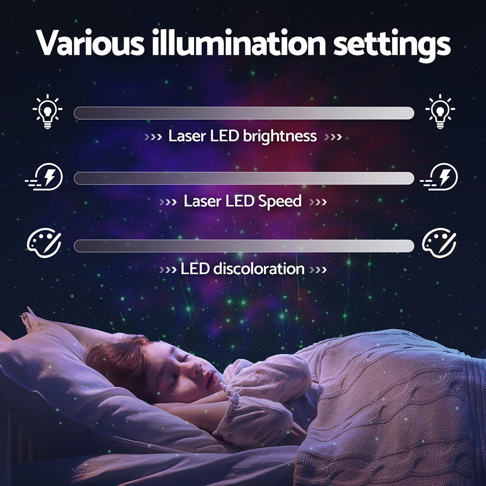Gardeon Projector Party Light LED Starry Sky Galaxy Laser Projection Night Lamp-Occasions &gt; Party Lights-PEROZ Accessories
