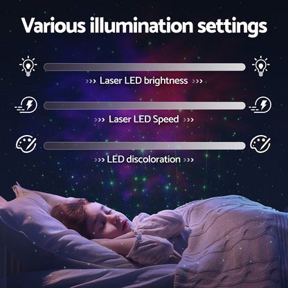 Gardeon Projector Party Light LED Starry Sky Galaxy Laser Projection Night Lamp-Occasions &gt; Party Lights-PEROZ Accessories