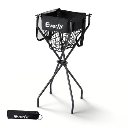 Everfit Portable Ball Cart Foldable Pickleball Tennis Baseball Softball-Sports &amp; Fitness > Racquet Sports > Pickleball-PEROZ Accessories