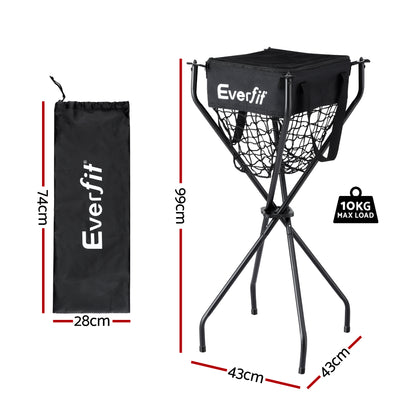 Everfit Portable Ball Cart Foldable Pickleball Tennis Baseball Softball-Sports &amp; Fitness > Racquet Sports > Pickleball-PEROZ Accessories