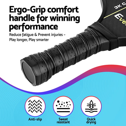 Everfit 2PCS Pickleball Paddles Set Outdoor Pickle Balls Rackets with Cover Bag Training-Baby &amp; Kids &gt; Baby &amp; Kid&