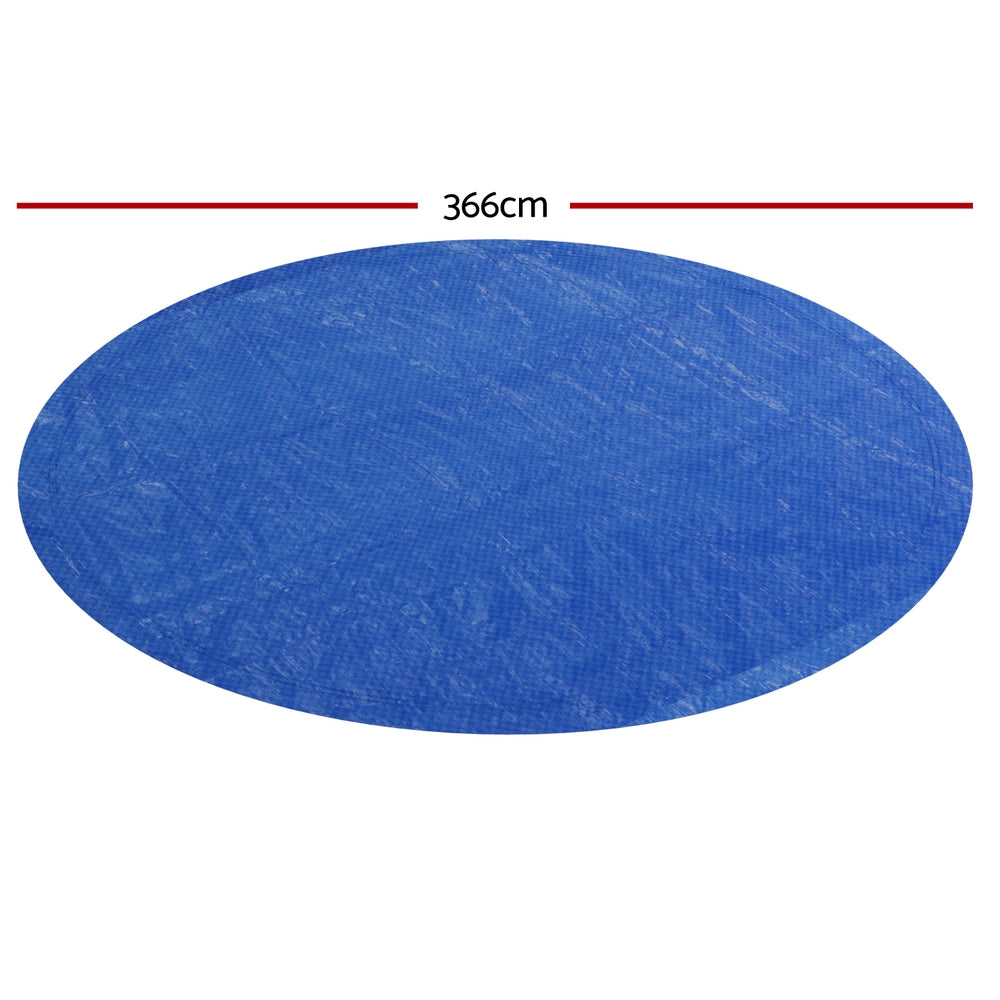 Aquabuddy Pool Cover Fit 3.66m Round Above-ground Swimming Pool Blanket Blue-Home &amp; Garden &gt; Pool &amp; Accessories &gt; Pool Covers &amp; Accessories-PEROZ Accessories