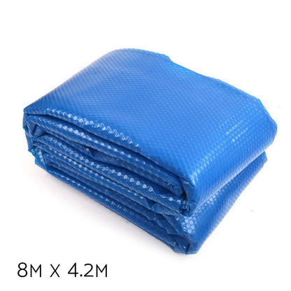 Aqua Buddy Pool Cover 8x4.2m 400 Micron Swimming Pool Solar Blanket Blue-Pool Covers-PEROZ Accessories