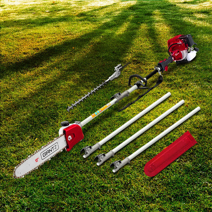 Giantz 31cc Pole Chainsaw 4 Stroke Petrol Tree Pruner Saw 12 Inch Bar Long Reach-Tools > Power Tools-PEROZ Accessories