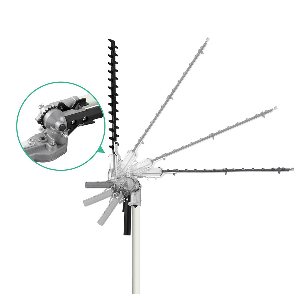 Giantz Pole Chainsaw 2 Stroke Petrol Tree Pruner Long Reach Saw 12 Inch Bar 9 In 1-Tools > Power Tools > Chainsaws-PEROZ Accessories