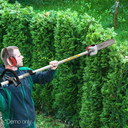 Giantz Pole Chainsaw 2 Stroke Petrol Tree Pruner Long Reach Saw 12 Inch Bar 9 In 1-Tools > Power Tools > Chainsaws-PEROZ Accessories