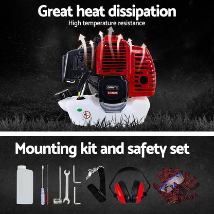 Giantz Pole Chainsaw Petrol Hedge Trimmer Tree Pruner 5 In 1-Tools > Power Tools > Chainsaws-PEROZ Accessories