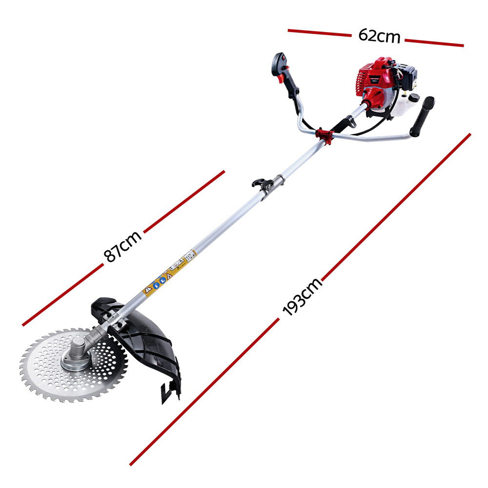 Giantz Pole Chainsaw 5in1 Petrol Circular Saw Hedge Trimmer Cutter Whipper Snipper-Tools &gt; Power Tools &gt; Chainsaws-PEROZ Accessories