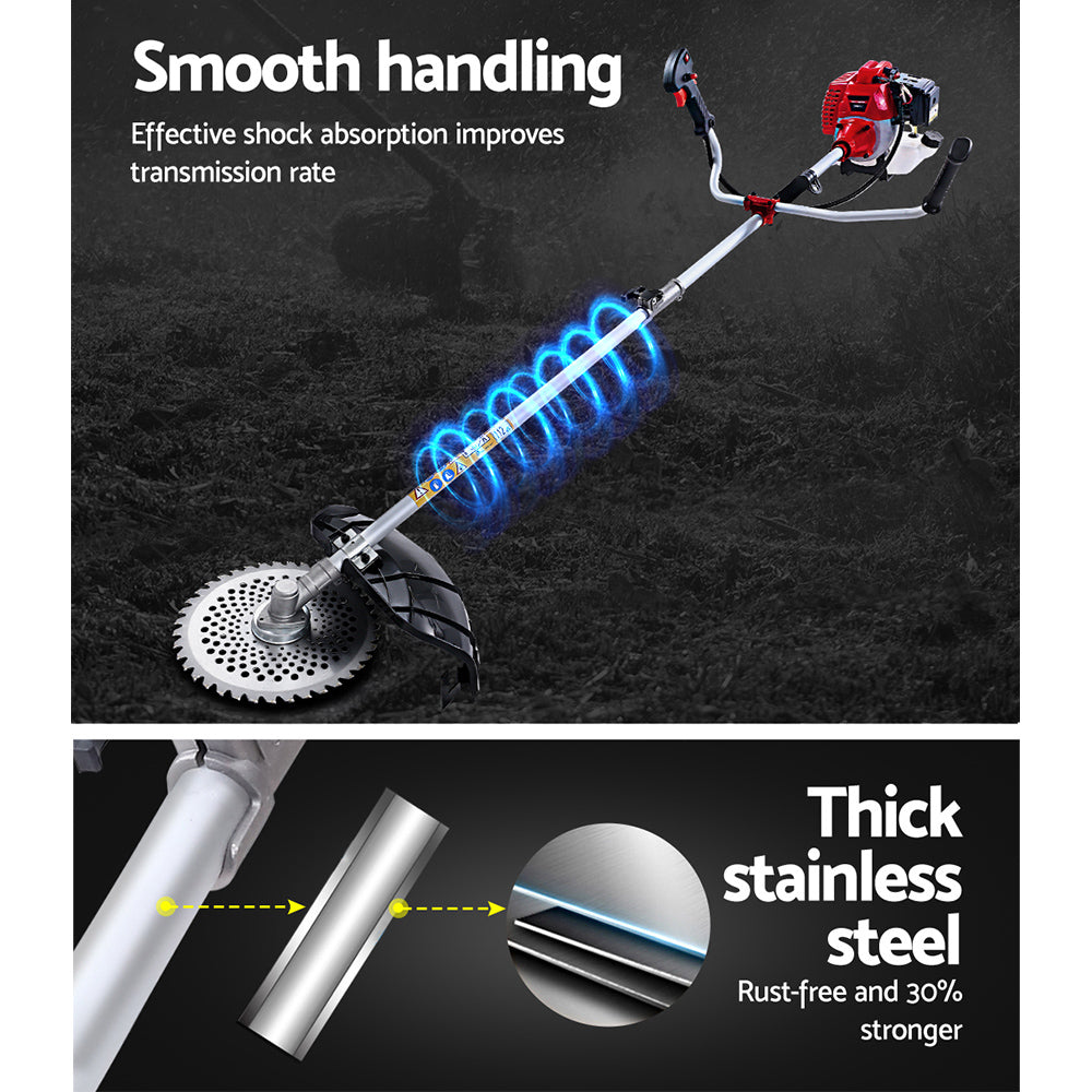 Giantz 2 Stroke Pole Chainsaw Petrol Hedge Trimmer Tree Pruner 7 In 1-Tools > Power Tools-PEROZ Accessories
