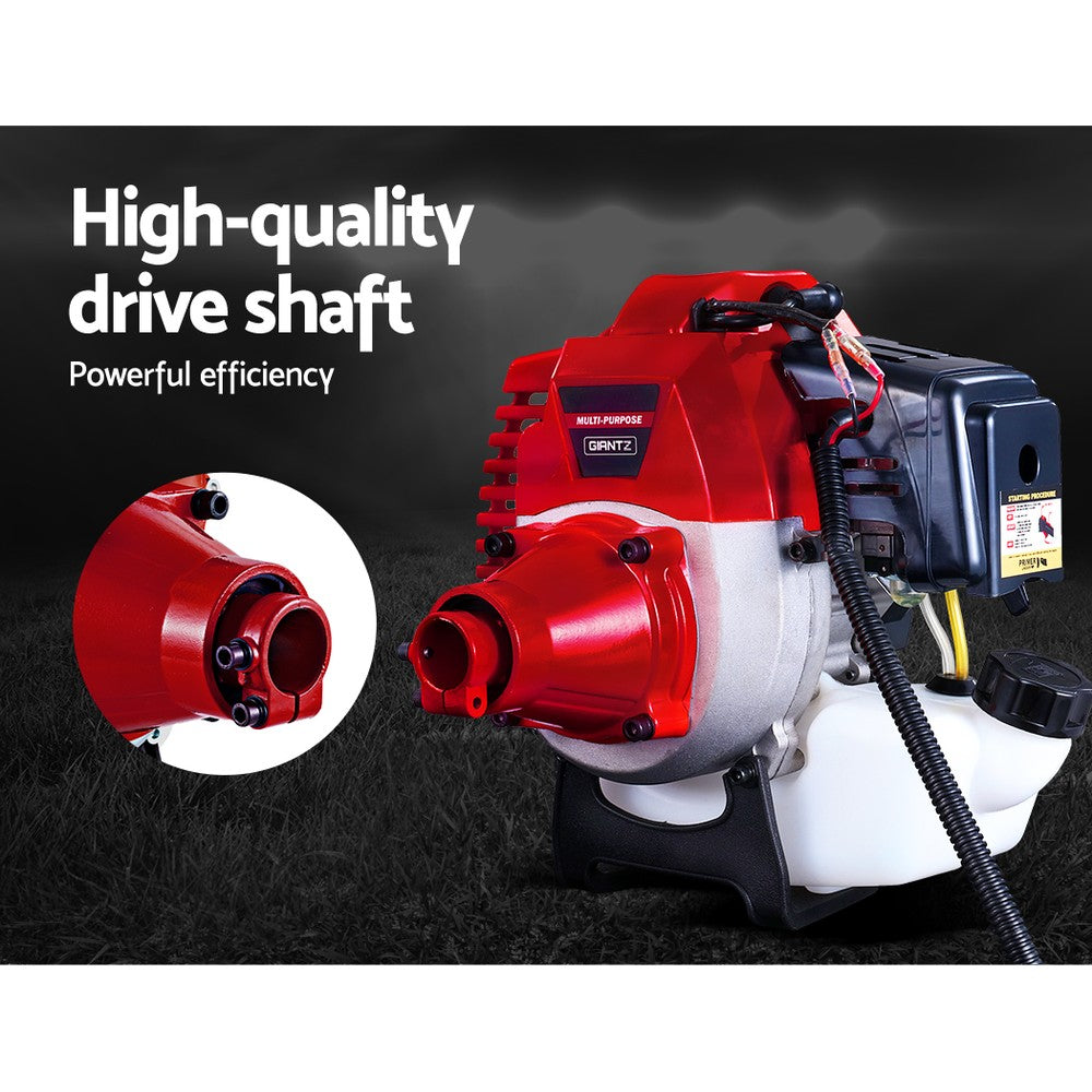 Giantz 2 Stroke Pole Chainsaw Petrol Hedge Trimmer Tree Pruner 7 In 1-Tools > Power Tools-PEROZ Accessories