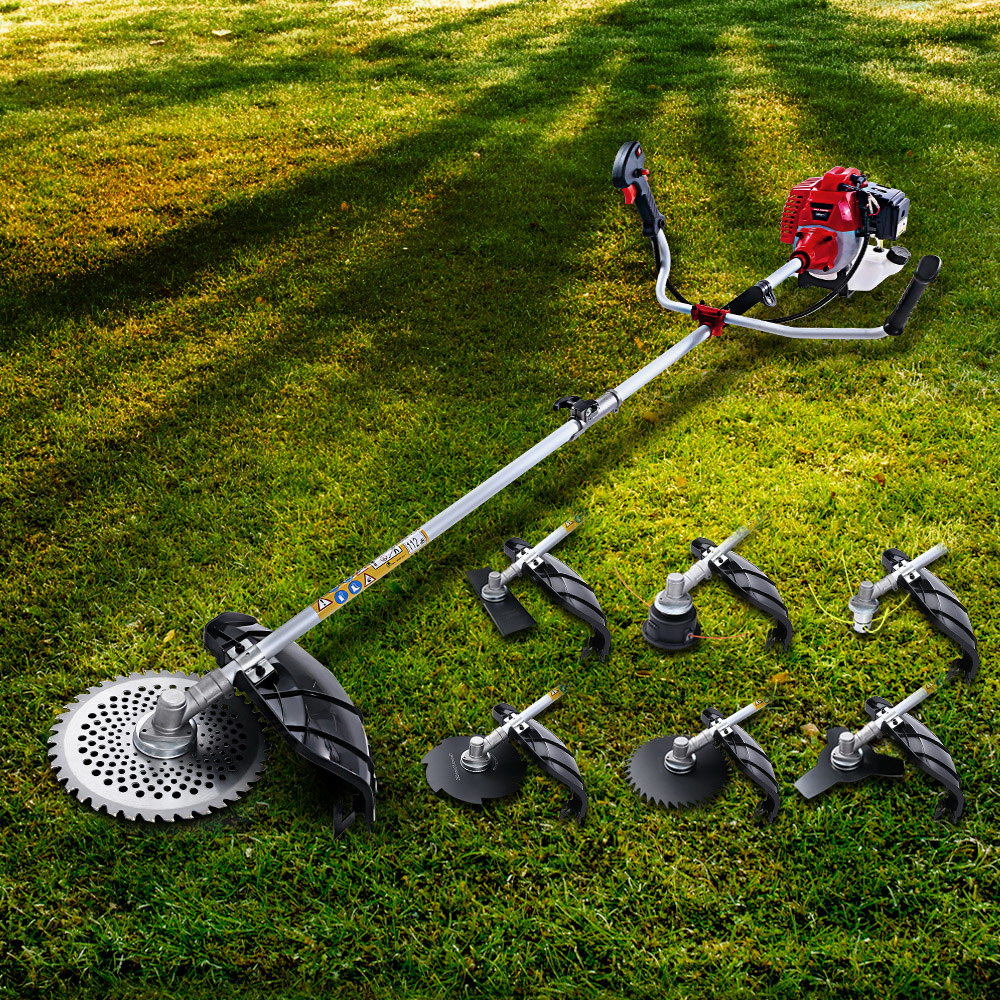 Giantz 2 Stroke Pole Chainsaw Petrol Hedge Trimmer Tree Pruner 7 In 1-Tools > Power Tools-PEROZ Accessories