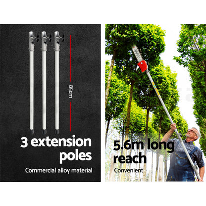 Giantz Pole 4 Stroke Chainsaw Petrol Tree Pruner Long Reach Saw 12 Inch Bar-Tools > Power Tools-PEROZ Accessories