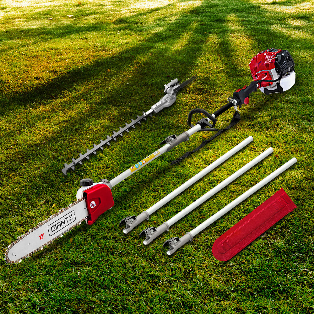 Giantz Pole Chainsaw Petrol 2 Stroke Tree Pruner Long Reach Saw 12 Inch Bar-Tools > Power Tools-PEROZ Accessories