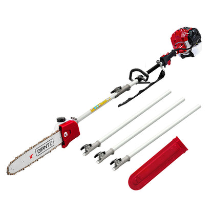 Giantz Pole Chainsaw Petrol 2 Stroke Tree Pruner Long Reach Saw 12 Inch Bar-Tools > Industrial Tools-PEROZ Accessories