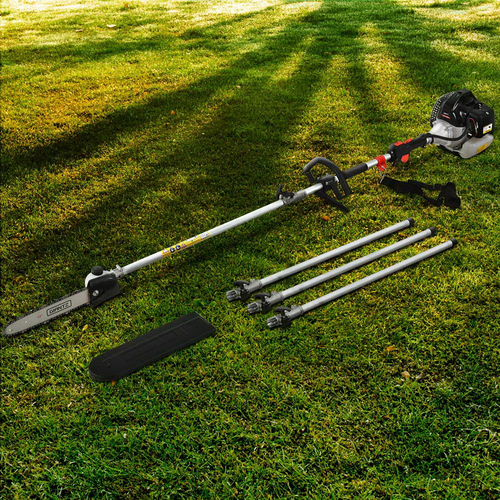 Giantz 62CC Pole Chainsaw 12in Chain Saw Petrol 5.6m Long Reach Black-Tools &gt; Power Tools &gt; Chainsaws-PEROZ Accessories
