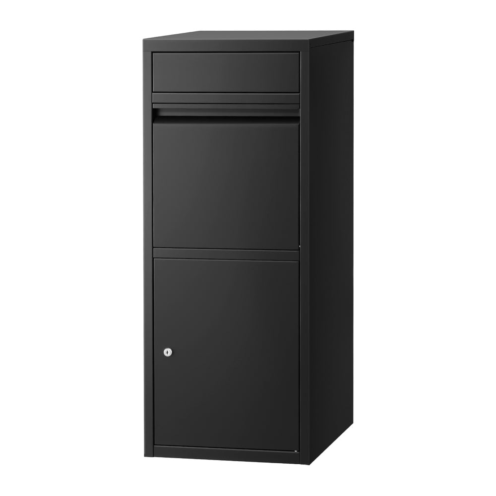 Gardeon Parcel Letterbox Drop Box Package Mailbox Black-Commercial &gt; Packaging &gt; Postage Satchels &amp; Boxes-PEROZ Accessories