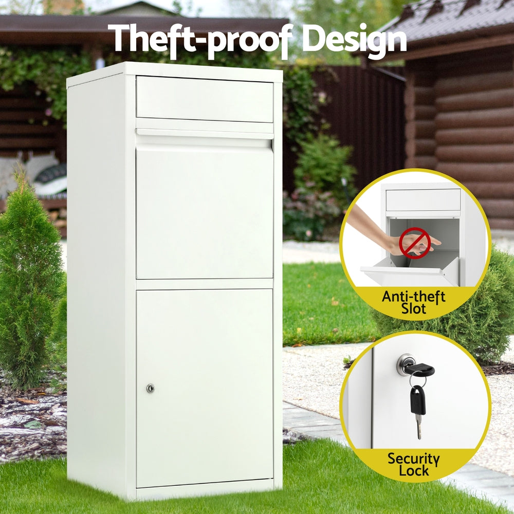 Gardeon Parcel Letterbox Drop Box Package White-Commercial &gt; Packaging &gt; Postage Satchels &amp; Boxes-PEROZ Accessories