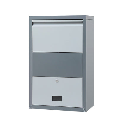 Gardeon Parcel Letterbox Drop Box Package Grey-Home &amp; Garden &gt; Storage &gt; Storage Cabinets &amp; Lockers-PEROZ Accessories