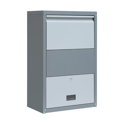 Gardeon Parcel Letterbox Drop Box Package Grey-Home &amp; Garden &gt; Storage &gt; Storage Cabinets &amp; Lockers-PEROZ Accessories
